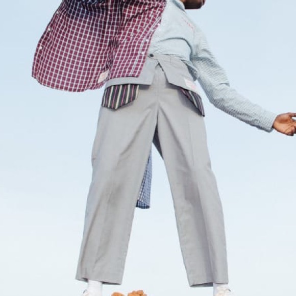 Daily Paper Slacks with Outside Pockets - Picture 1 of 7